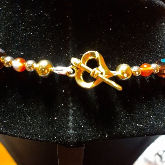 22" Handmade Art Glass Necklace - Picture 6 of 6